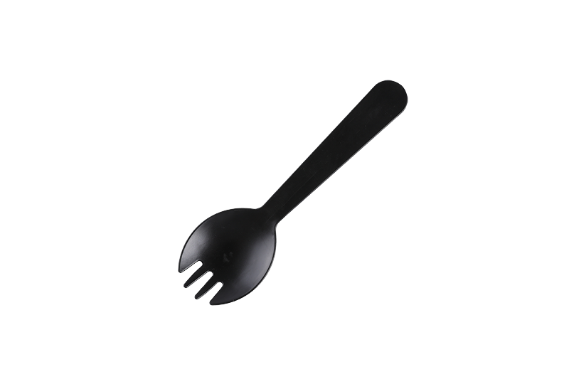 Spork đen nhựa dùng một lần